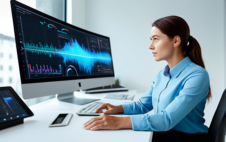 A professional female designer, fully clothed in a modest business casual outfit, sitting at a sleek, modern desk in a well-lit, contemporary creative studio. She is thoughtfully interacting with a large, glowing holographic interface that represents artificial intelligence collaboration, with abstract data visualizations flowing around her. The environment is minimalist and high-tech, showcasing innovation and future-focused design. Perfect anatomy, correct proportions, natural pose, well-formed hands, proper finger count, natural body proportions, professional photography, high resolution, intricate details, vibrant colors, cinematic lighting, safe for work, appropriate content, fully clothed, professional.