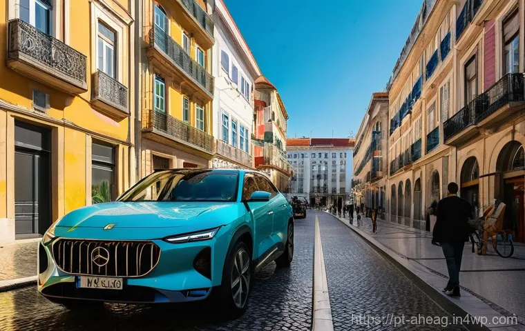 자율주행 기술에 따른 직업 변화 - **Prompt for a Futuristic, Safe Urban Environment in Portugal:**
    "A vibrant, wide-angle street v...
